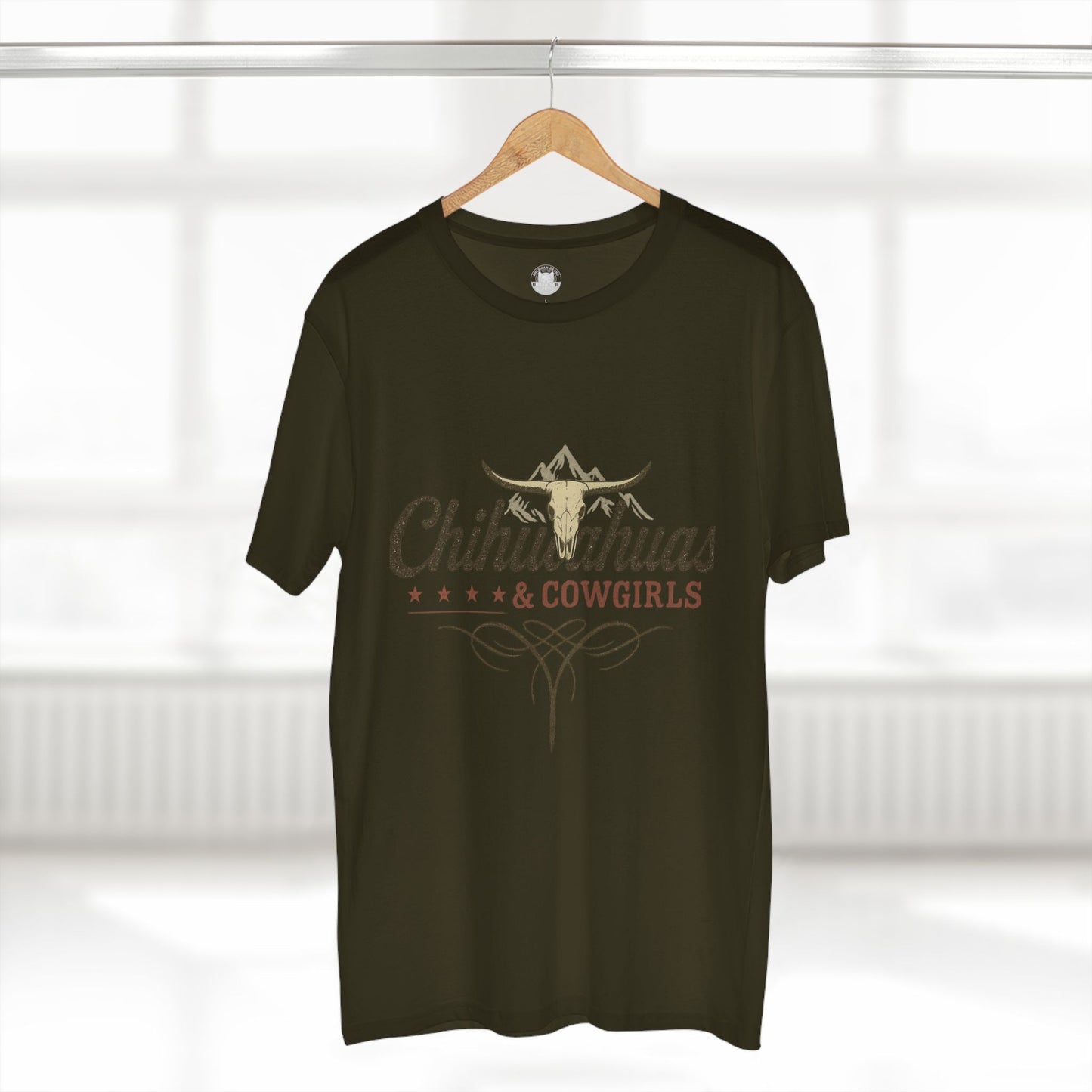 Chihuahuas & Cowgirls Tee, Casual Graphic Tee, Dog Lover Gift, Western Fashion Top, Birthday Gift, Country Style Apparel