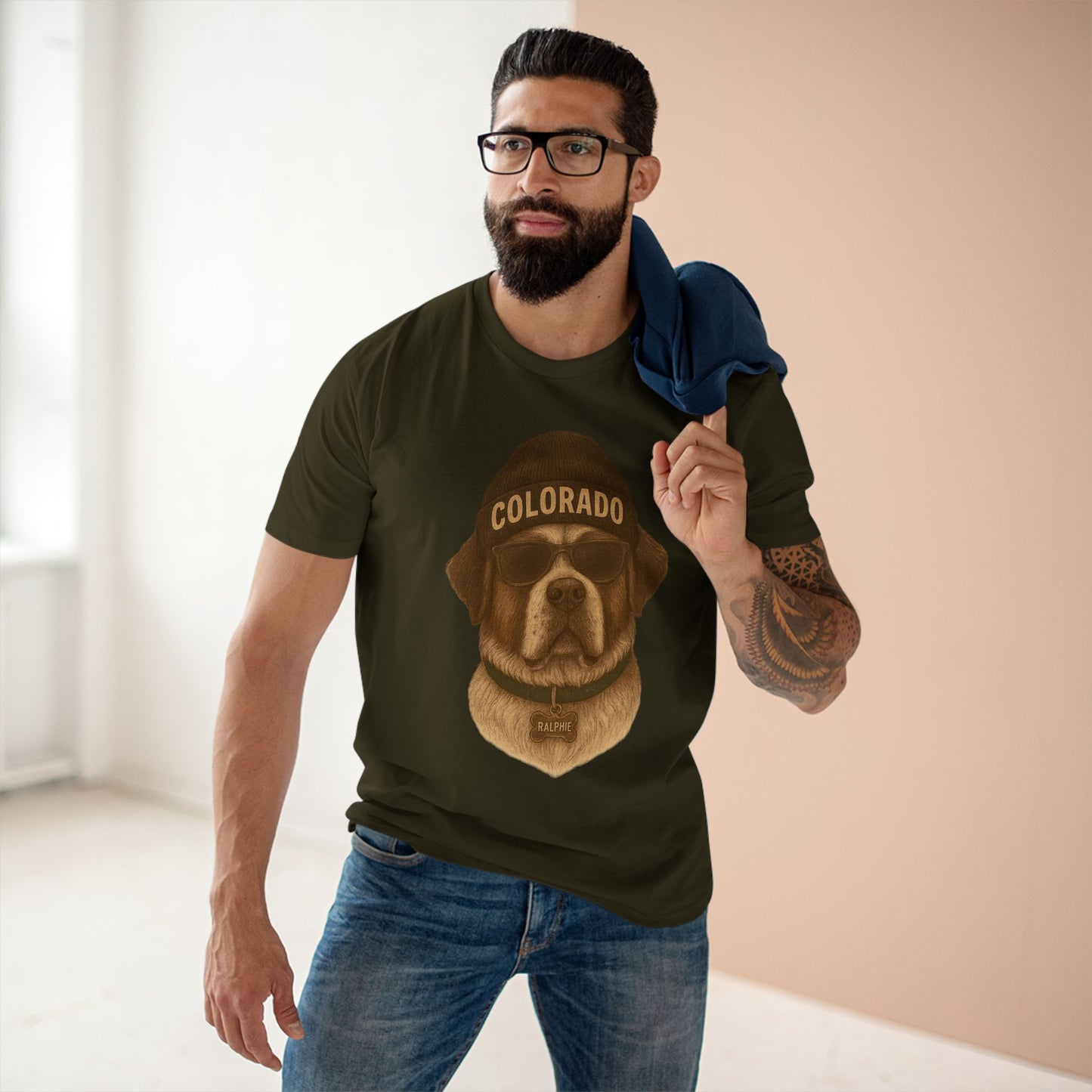 Colorado Dog Graphic Tee, Casual Shirt for Dog Lovers, Fun Gift for Pet Owners, Outdoor Adventure Apparel