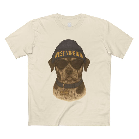 West Virginia Dog Graphic Tee, Cool Pet Lover Shirt, Casual Casual Wear, Fun Gift for Dog Owners, Summer Fashion
