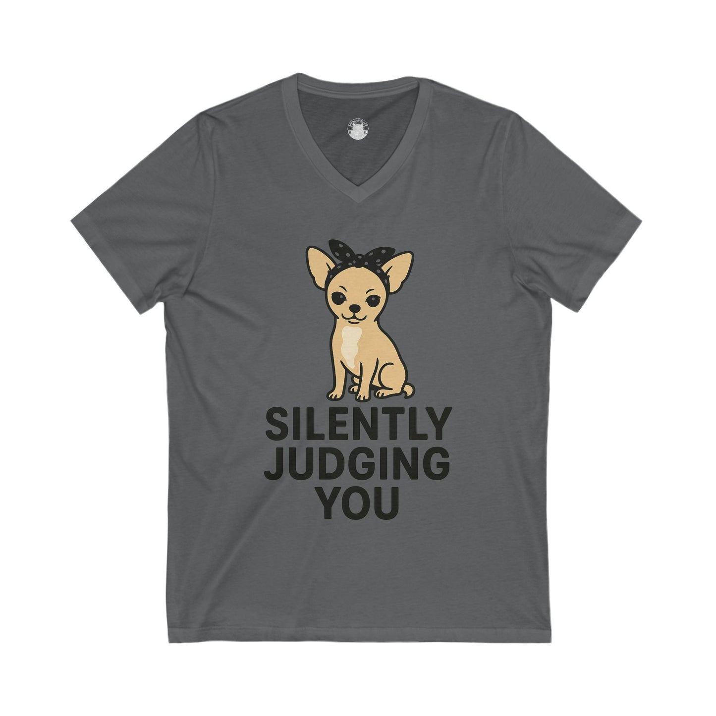 Silently Judging You chihuahua v-neck t-shirt