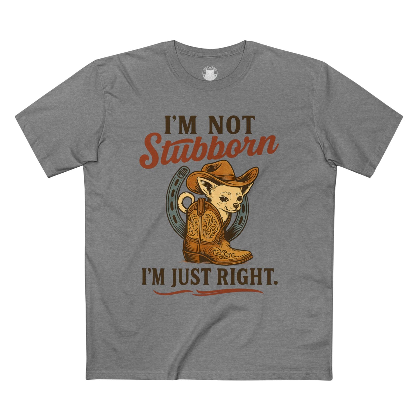 Cowboy Theme Adult Tee - I'm Not Stubborn, I'm Just Right! Funny Humor, Western Apparel, Gift for Cowpoke Lovers, Casual Wear, [...]