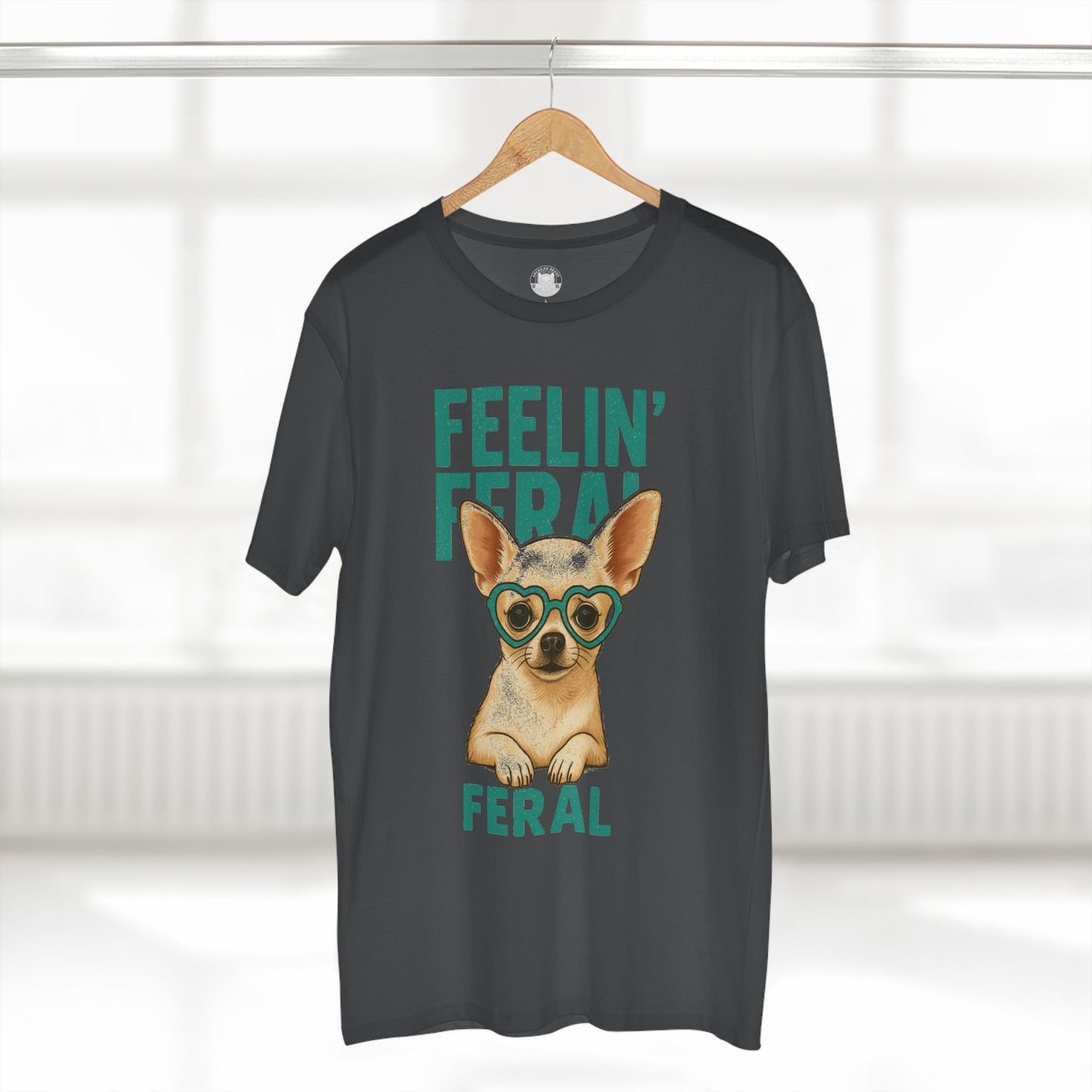 Feelin' Feral Chihuahua Adult Tee, Casual Pet Lover Shirt, Gift for Dog Owners, Fun Animal Graphic Tee, Playful Everyday Wear