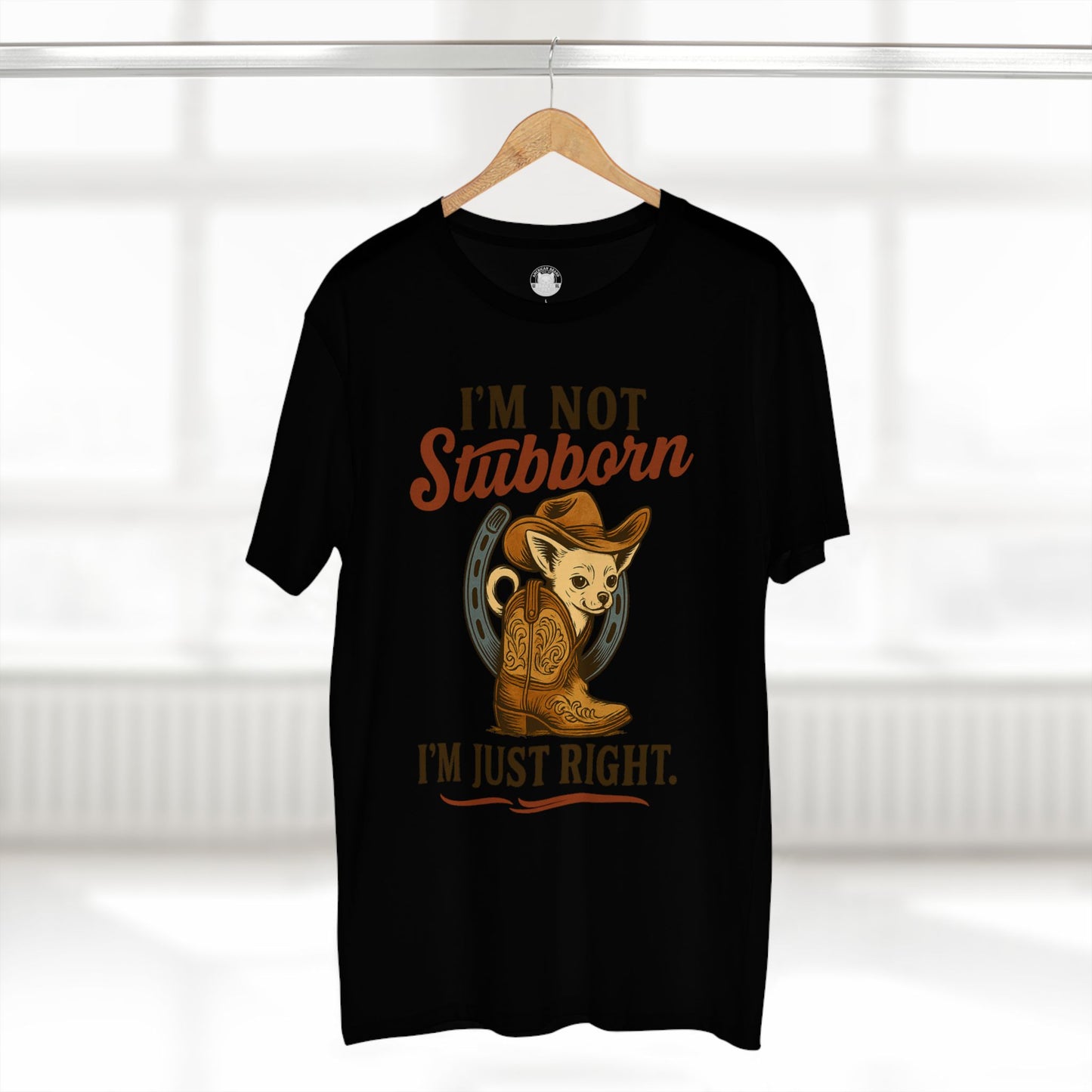 Cowboy Theme Adult Tee - I'm Not Stubborn, I'm Just Right! Funny Humor, Western Apparel, Gift for Cowpoke Lovers, Casual Wear, [...]