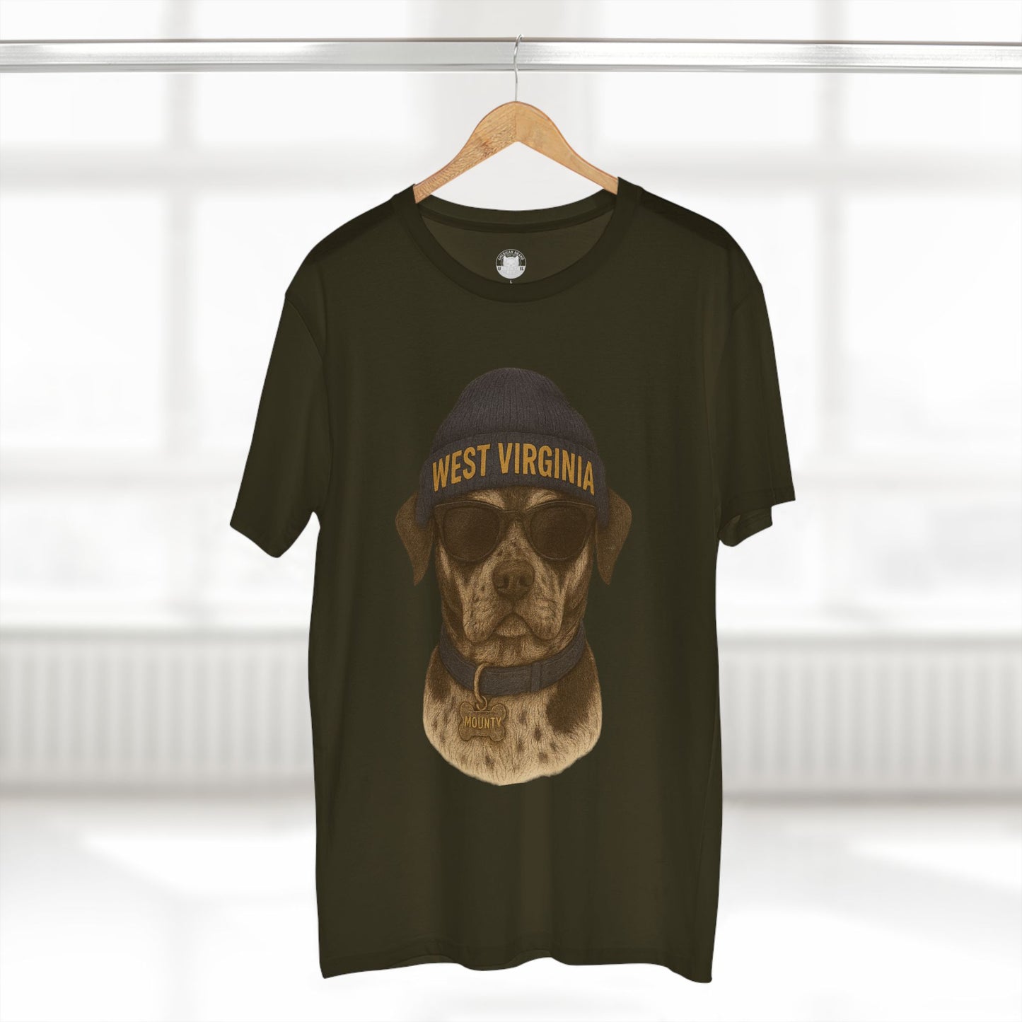West Virginia Dog Graphic Tee, Cool Pet Lover Shirt, Casual Casual Wear, Fun Gift for Dog Owners, Summer Fashion