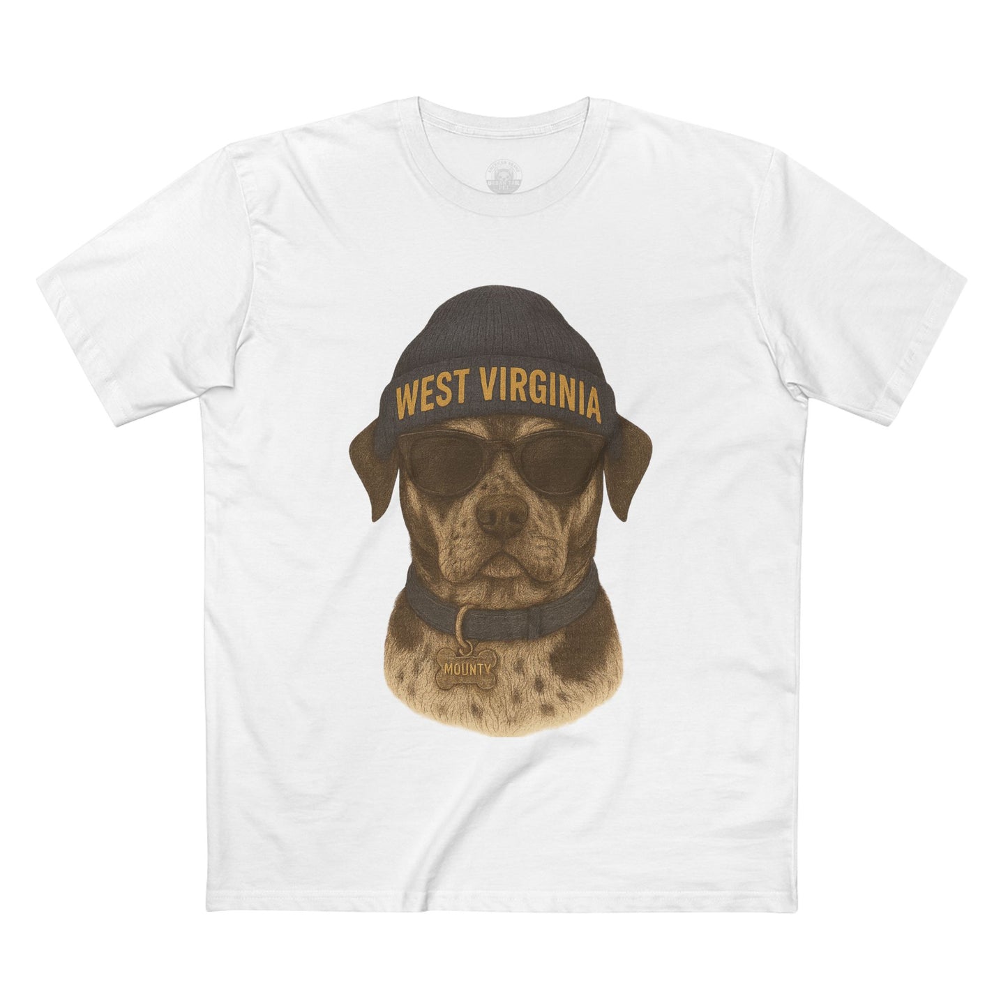 West Virginia Dog Graphic Tee, Cool Pet Lover Shirt, Casual Casual Wear, Fun Gift for Dog Owners, Summer Fashion