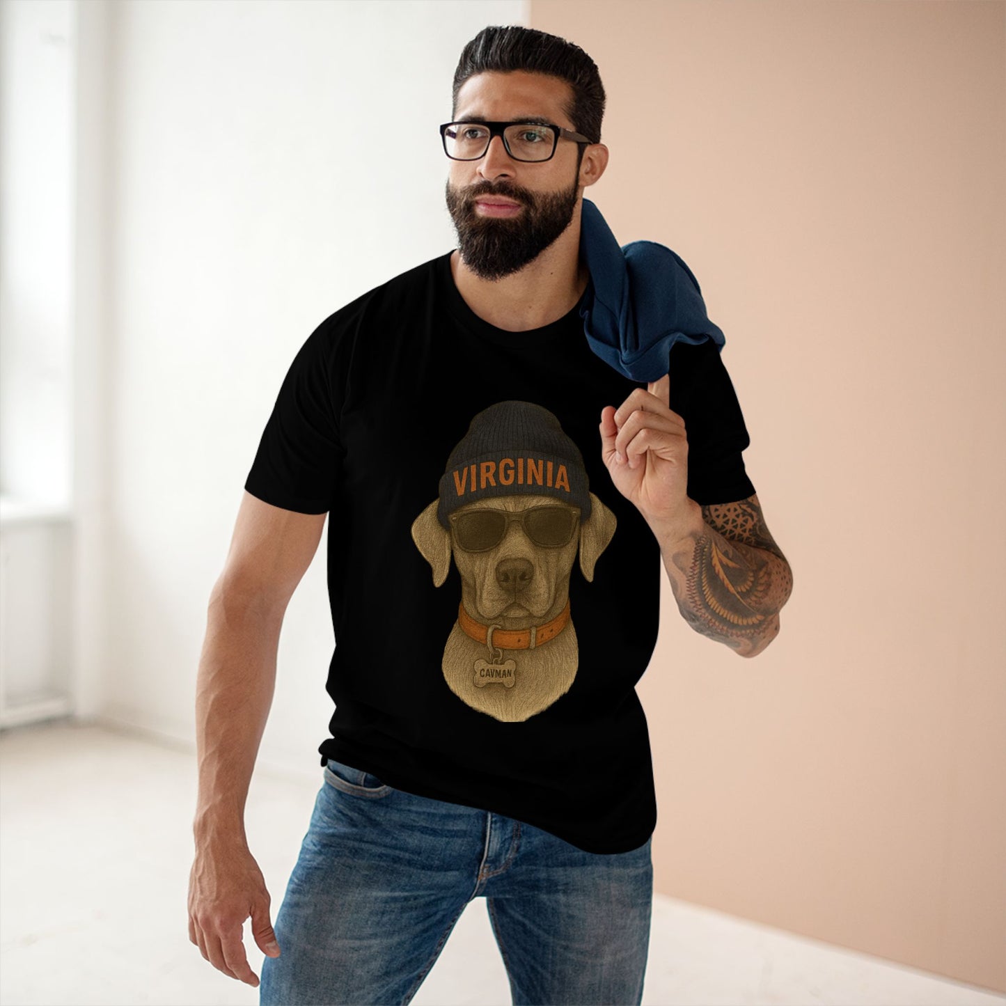 Virginia Dog Lover Tee, Casual Wear for Pet Owners, Gift for Dog Lovers, Cute Animal Shirt, Everyday T-Shirt