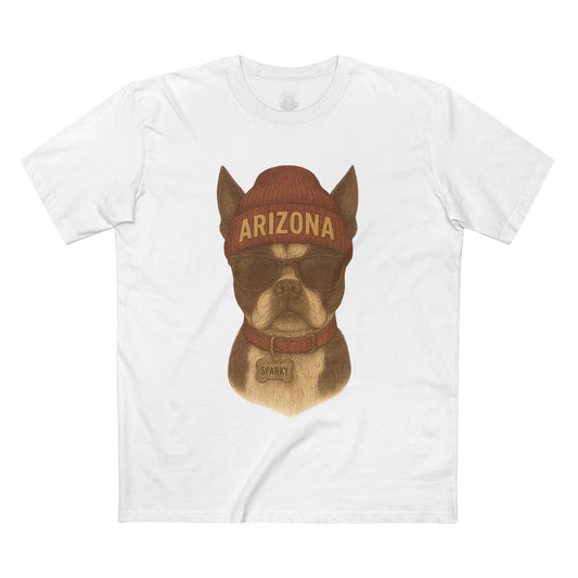 Arizona Dog Graphic Tee, Cute Pet Lover Shirt, Casual Wear, Gift for Dog Owners, Arizona Merchandise, Animal Lover Gift