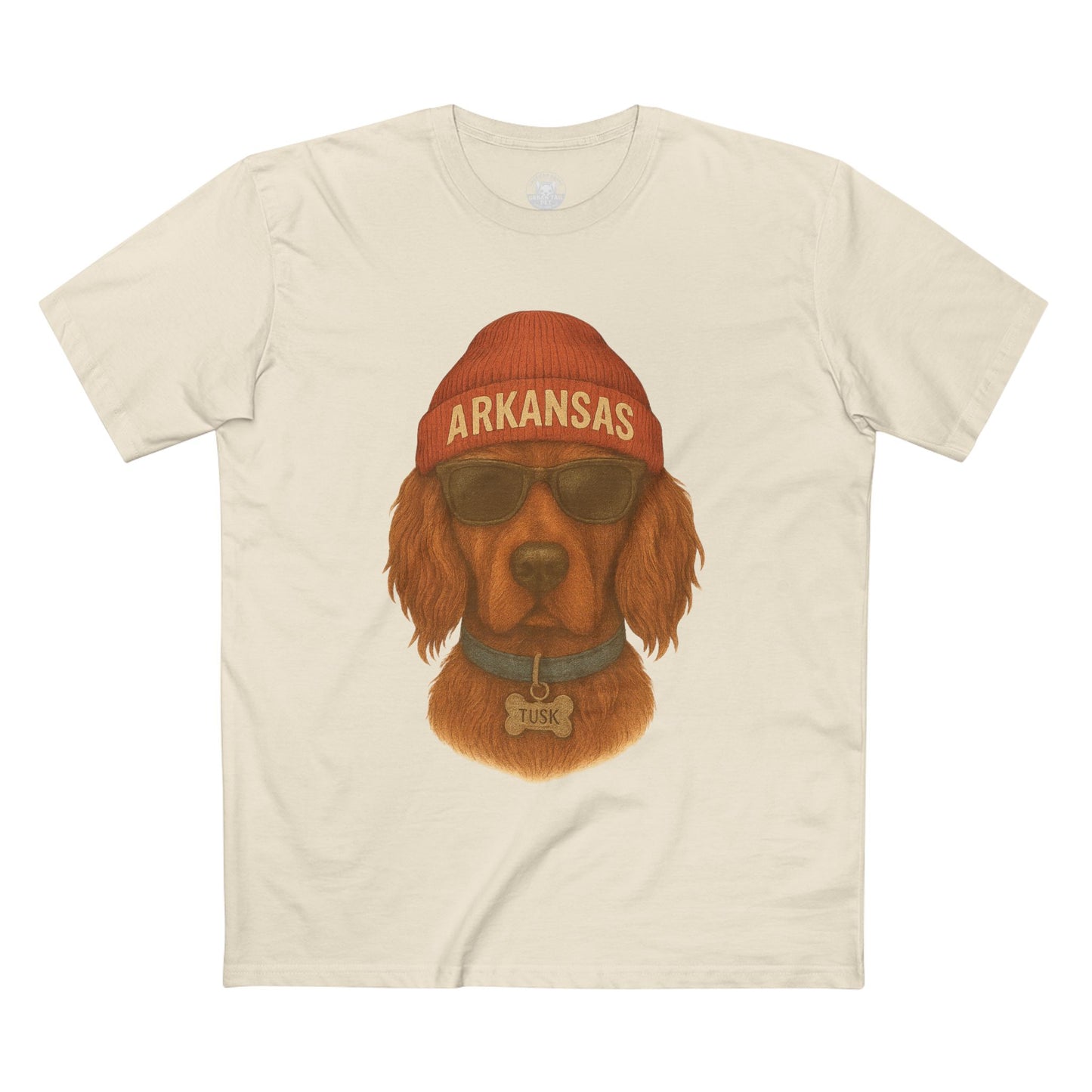 Cool Dog Graphic Tee, Arkansas Dog T-Shirt, Fun Pet Lover Gift, Casual Wear, Dog Themed Apparel, Summer Fashion