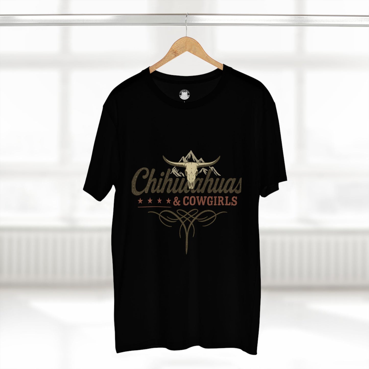 Chihuahuas & Cowgirls Tee, Casual Graphic Tee, Dog Lover Gift, Western Fashion Top, Birthday Gift, Country Style Apparel
