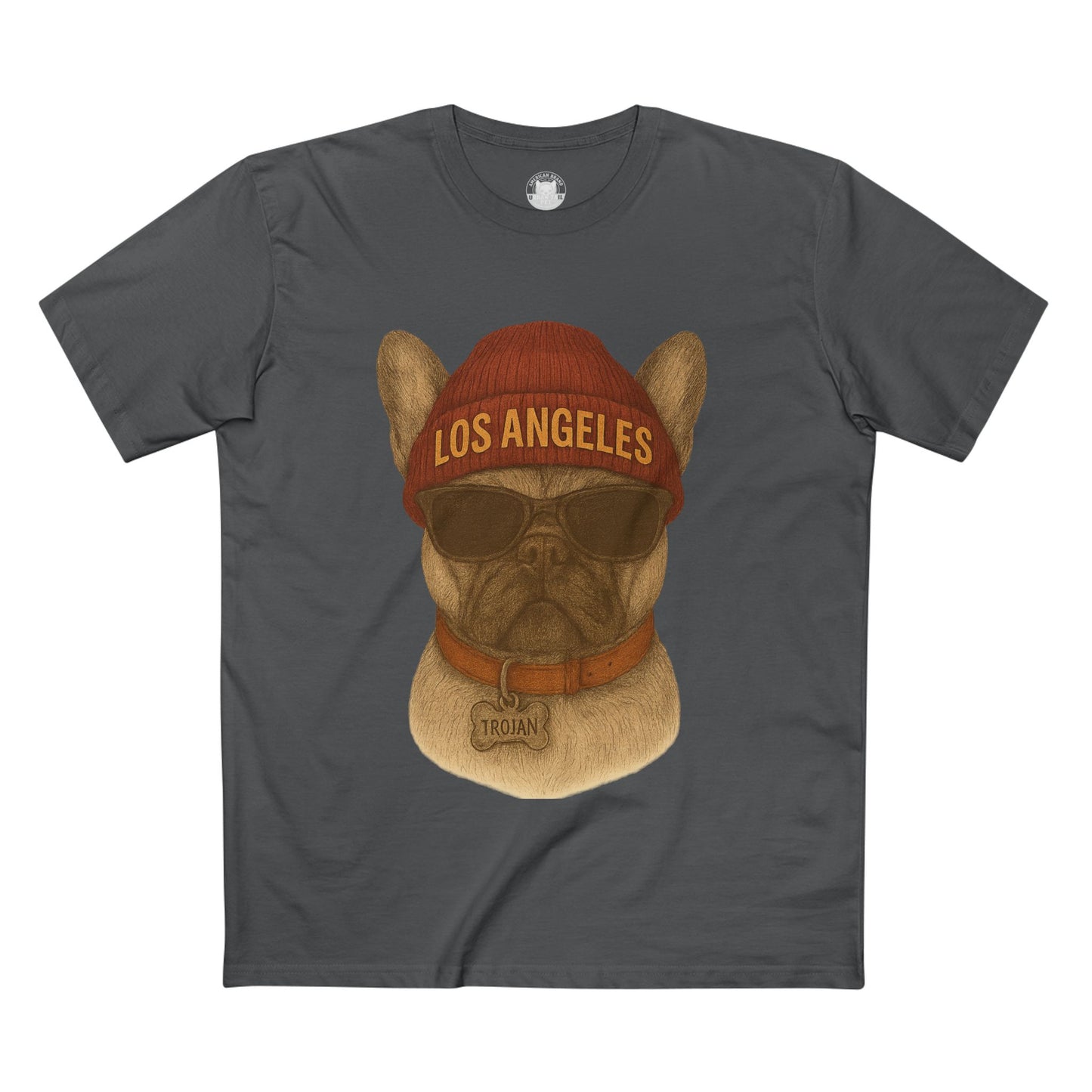 Los Angeles French Bulldog Tee, Trendy Pet Lover Shirt, Unique Gift for Dog Owners, Casual Tee for Every Occasion, Summer Fashion