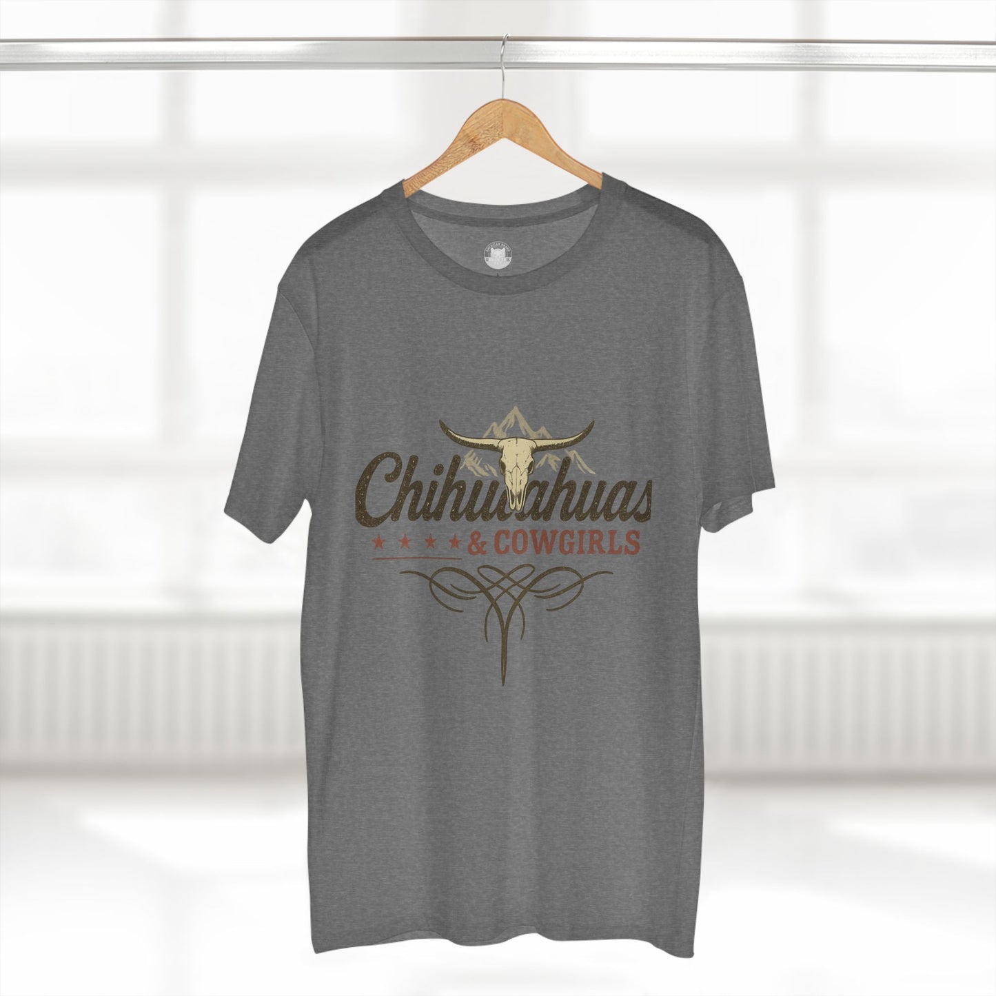 Chihuahuas & Cowgirls Tee, Casual Graphic Tee, Dog Lover Gift, Western Fashion Top, Birthday Gift, Country Style Apparel