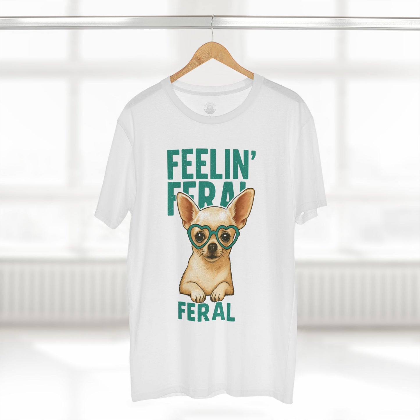 Feelin' Feral Chihuahua Adult Tee, Casual Pet Lover Shirt, Gift for Dog Owners, Fun Animal Graphic Tee, Playful Everyday Wear