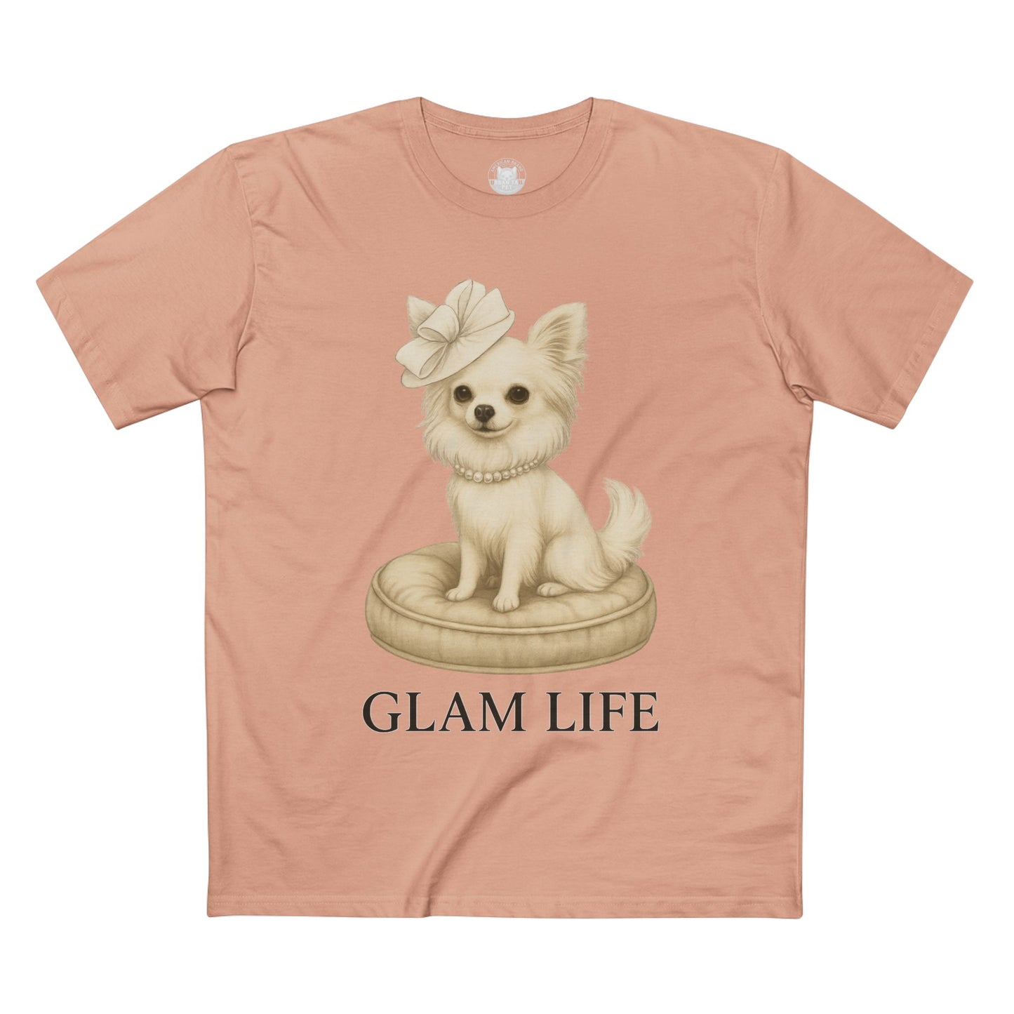 T-Shirt Chihuahua Glam Life Pearls Tee