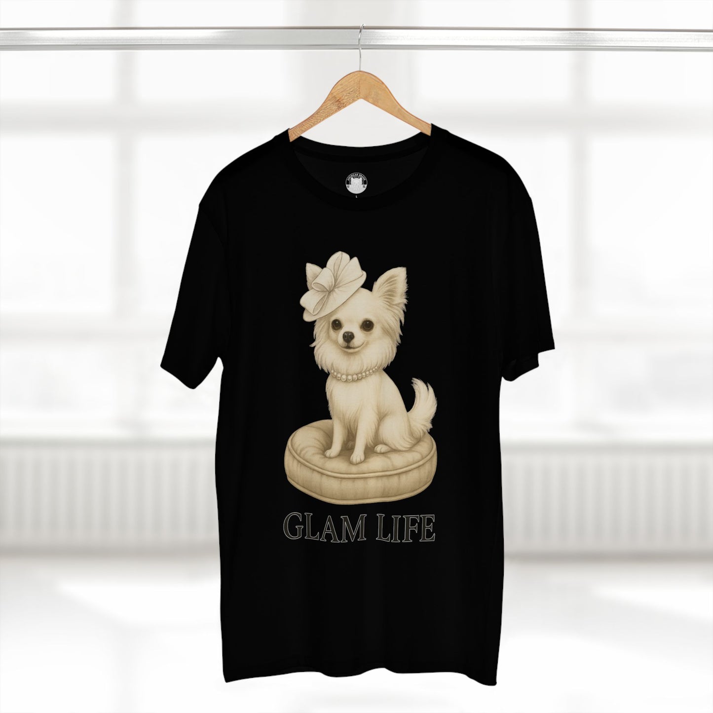 T-Shirt Chihuahua Glam Life Pearls Tee