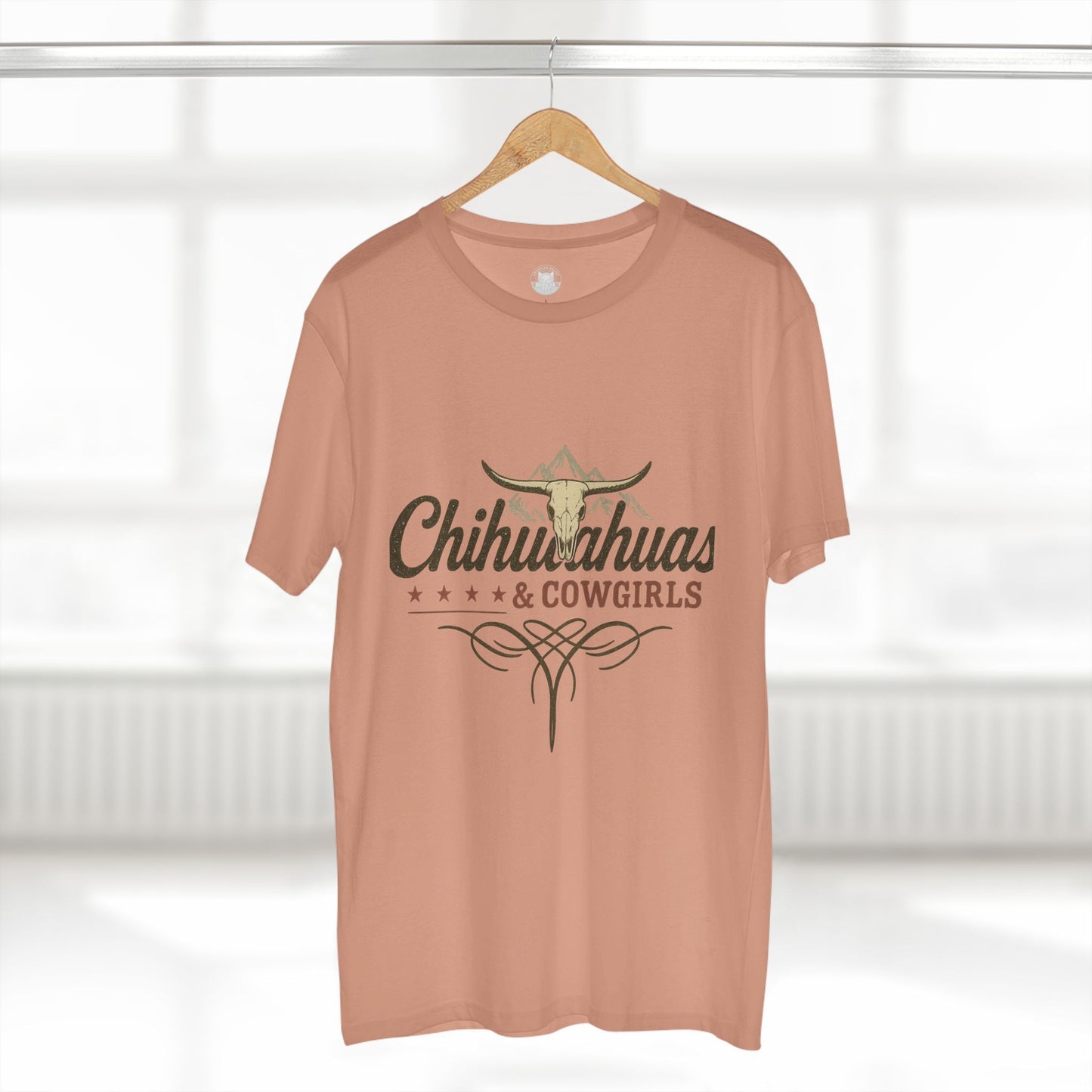 Chihuahuas & Cowgirls Tee, Casual Graphic Tee, Dog Lover Gift, Western Fashion Top, Birthday Gift, Country Style Apparel