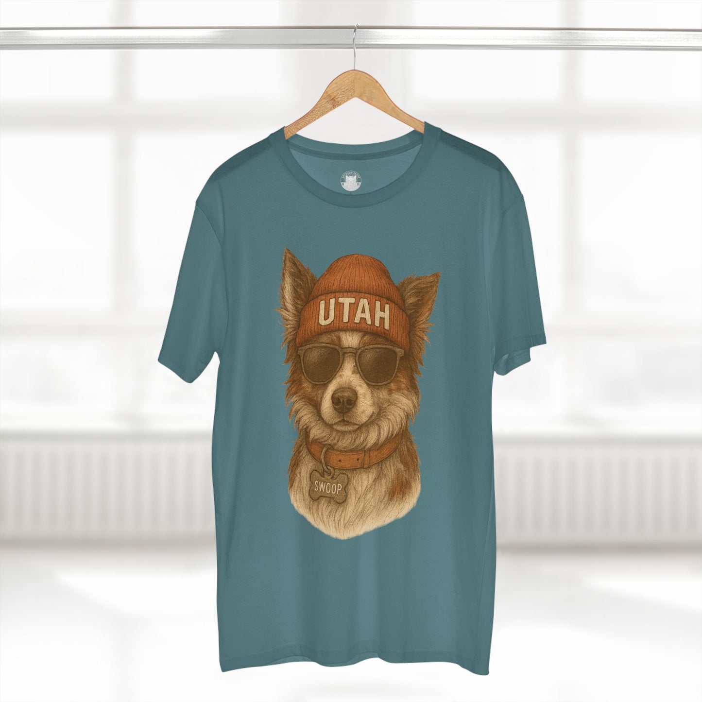 Cool Dog Utah T-Shirt, Pet Lover Tee, Casual Wear, Gift for Dog Owners, Summer Fashion, Unique Animal Art