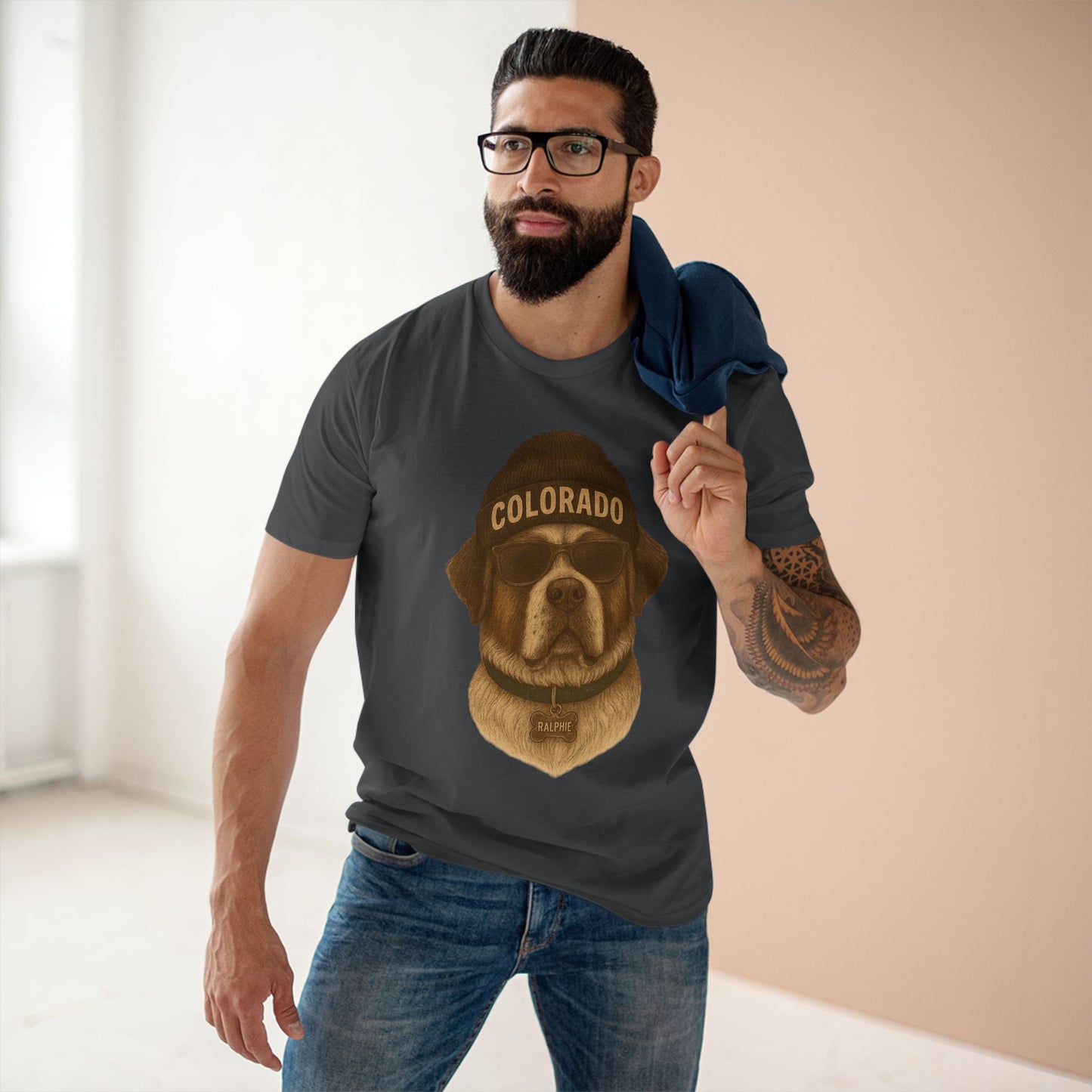 Colorado Dog Graphic Tee, Casual Shirt for Dog Lovers, Fun Gift for Pet Owners, Outdoor Adventure Apparel