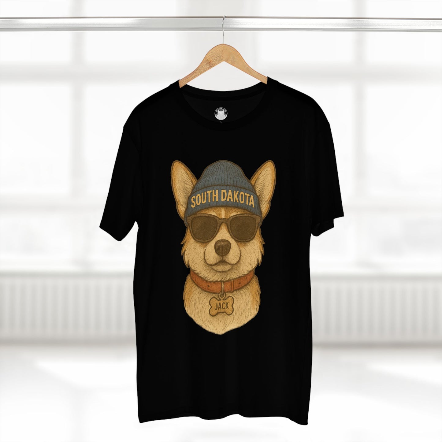 Cool Dog Graphic Tee, Corgi Lover T-Shirt, Fun Animal Humor Shirt, South Dakota Apparel, Gift for Pet Owners