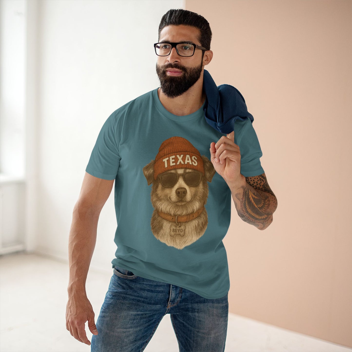 Texas Dog Graphic Tee, Cool Canine T-Shirt, Pet Lover Gift, Casual Wear, Texas Pride Apparel, Summer Outfit