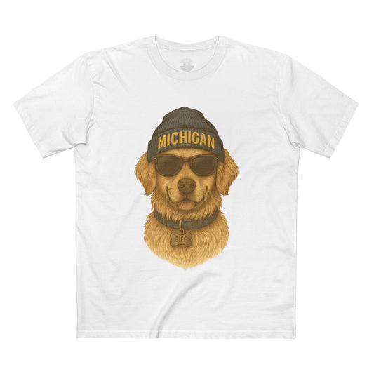 Michigan Dog Graphic Tee, Funny Pet Lover Shirt, Cute Dog Apparel, Gift for Dog Owners, Casual Everyday Wear