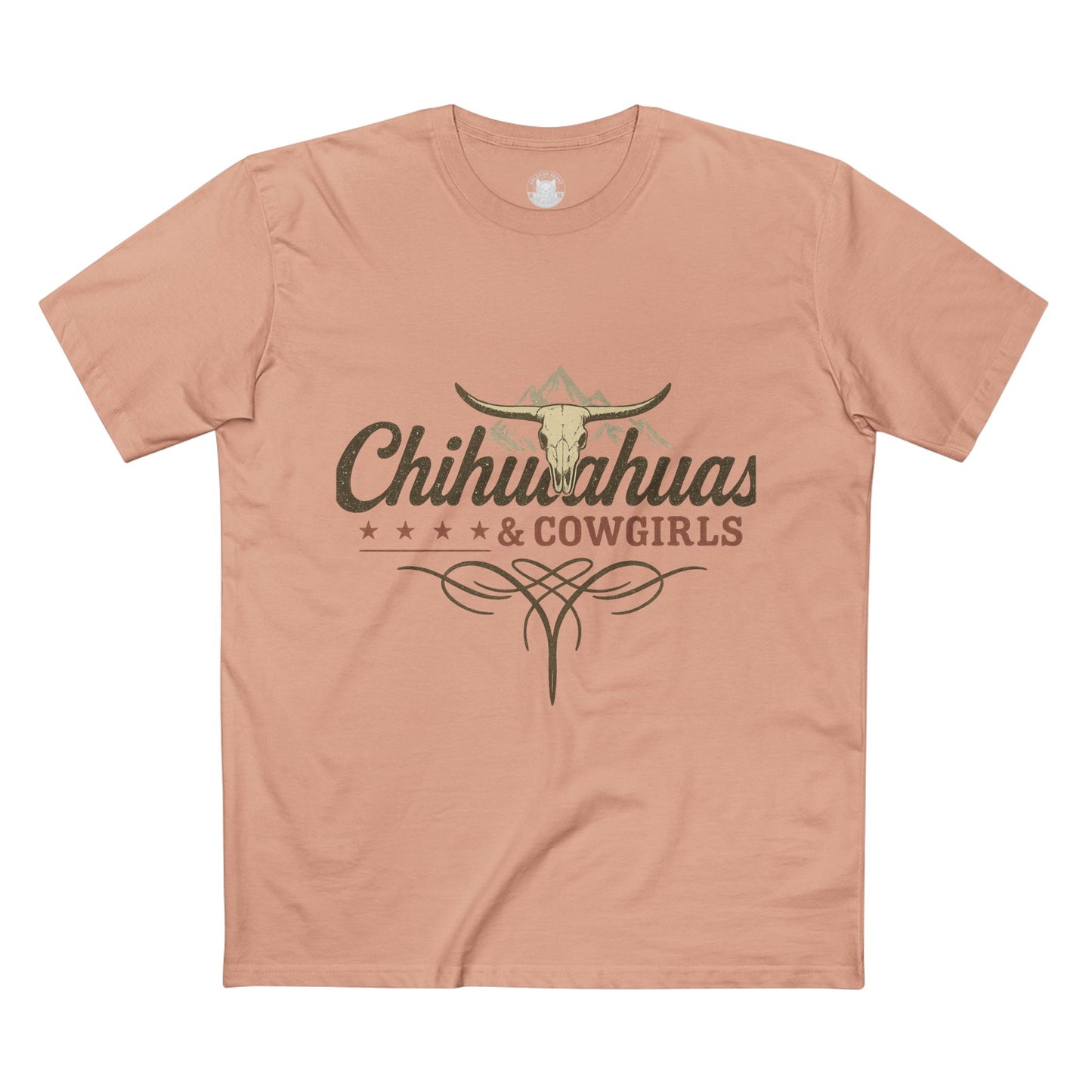 Chihuahuas & Cowgirls Tee, Casual Graphic Tee, Dog Lover Gift, Western Fashion Top, Birthday Gift, Country Style Apparel