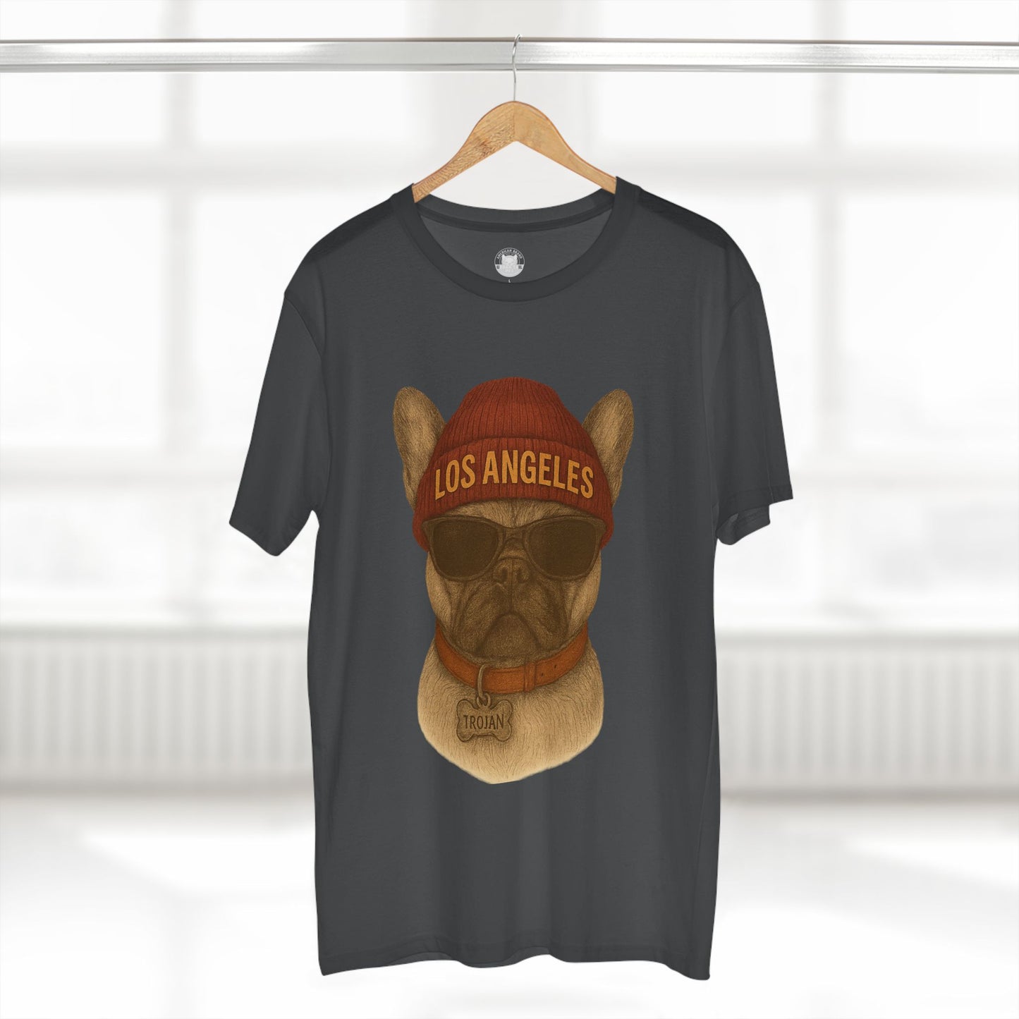 Los Angeles French Bulldog Tee, Trendy Pet Lover Shirt, Unique Gift for Dog Owners, Casual Tee for Every Occasion, Summer Fashion