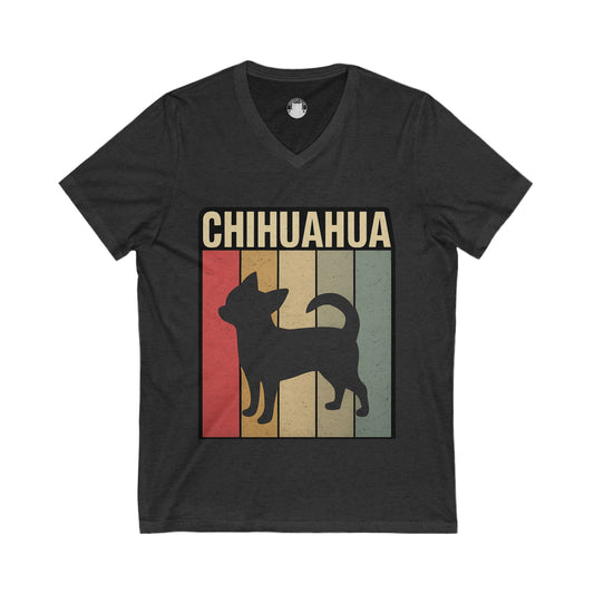 Vintage Chihuahua V-Neck Tee