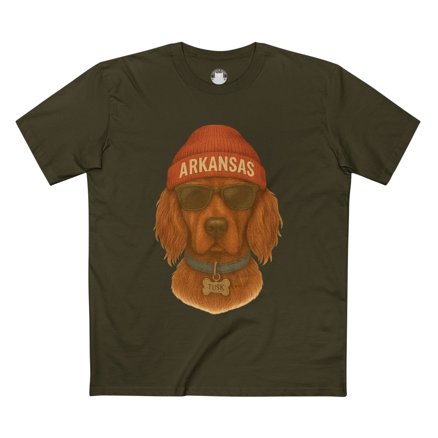 Cool Dog Graphic Tee, Arkansas Dog T-Shirt, Fun Pet Lover Gift, Casual Wear, Dog Themed Apparel, Summer Fashion