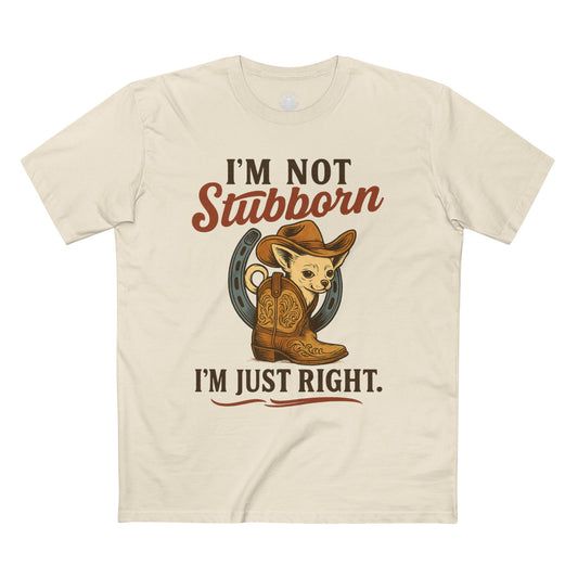 Cowboy Theme Adult Tee - I'm Not Stubborn, I'm Just Right! Funny Humor, Western Apparel, Gift for Cowpoke Lovers, Casual Wear, [...]