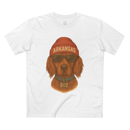 Cool Dog Graphic Tee, Arkansas Dog T-Shirt, Fun Pet Lover Gift, Casual Wear, Dog Themed Apparel, Summer Fashion