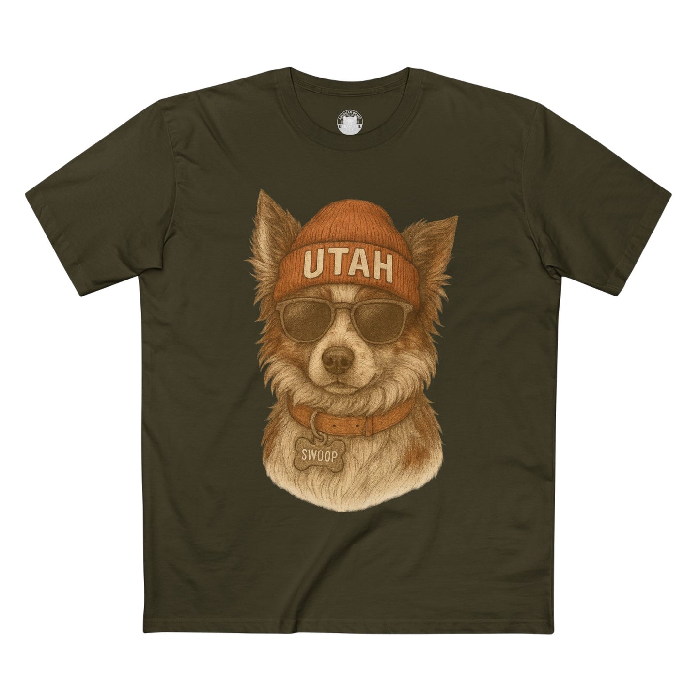 Cool Dog Utah T-Shirt, Pet Lover Tee, Casual Wear, Gift for Dog Owners, Summer Fashion, Unique Animal Art