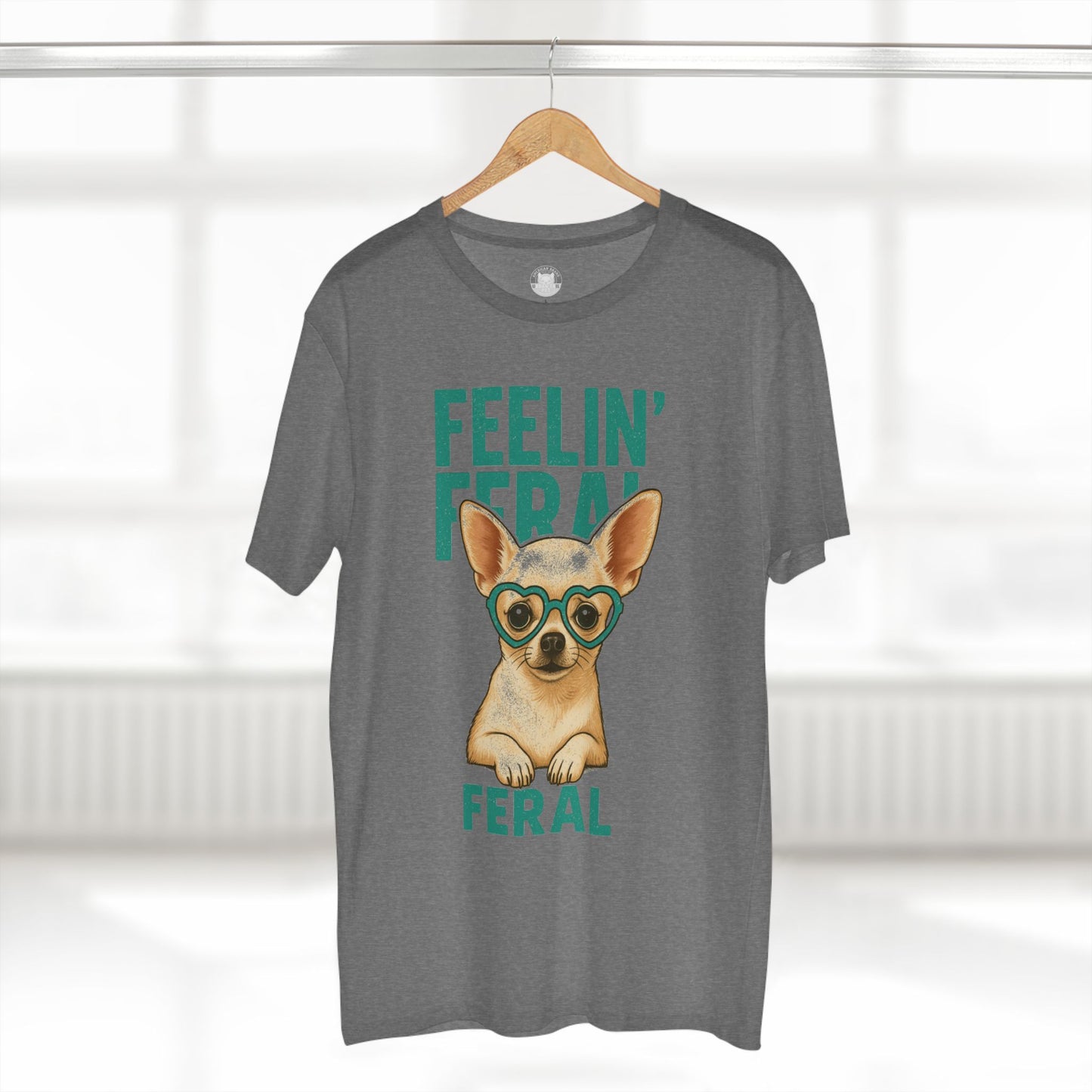 Feelin' Feral Chihuahua Adult Tee, Casual Pet Lover Shirt, Gift for Dog Owners, Fun Animal Graphic Tee, Playful Everyday Wear