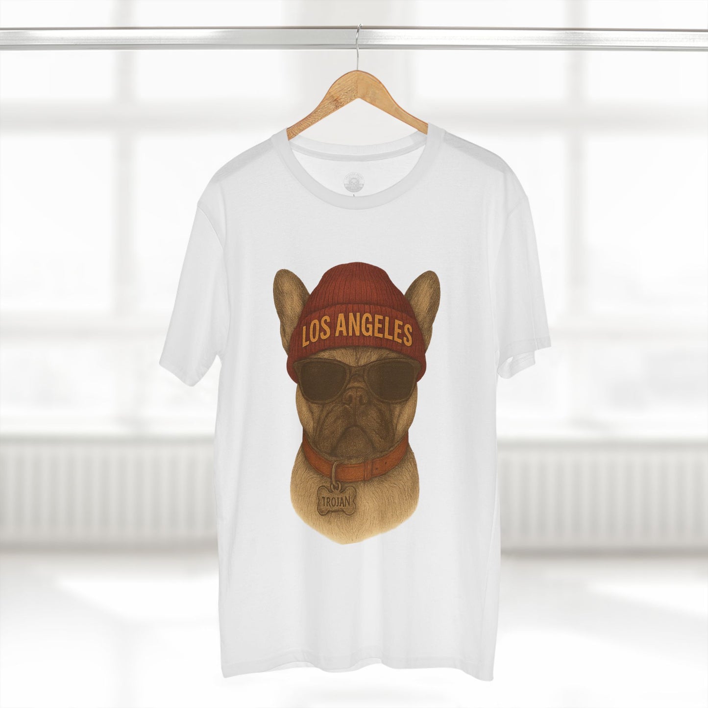 Los Angeles French Bulldog Tee, Trendy Pet Lover Shirt, Unique Gift for Dog Owners, Casual Tee for Every Occasion, Summer Fashion