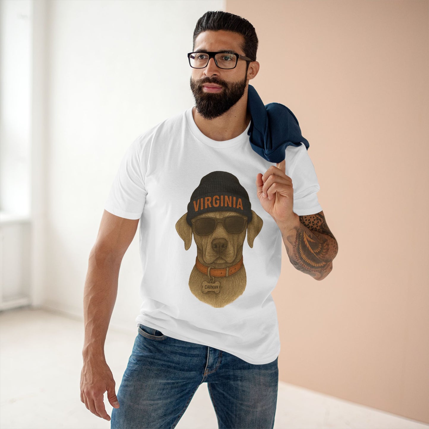 Virginia Dog Lover Tee, Casual Wear for Pet Owners, Gift for Dog Lovers, Cute Animal Shirt, Everyday T-Shirt