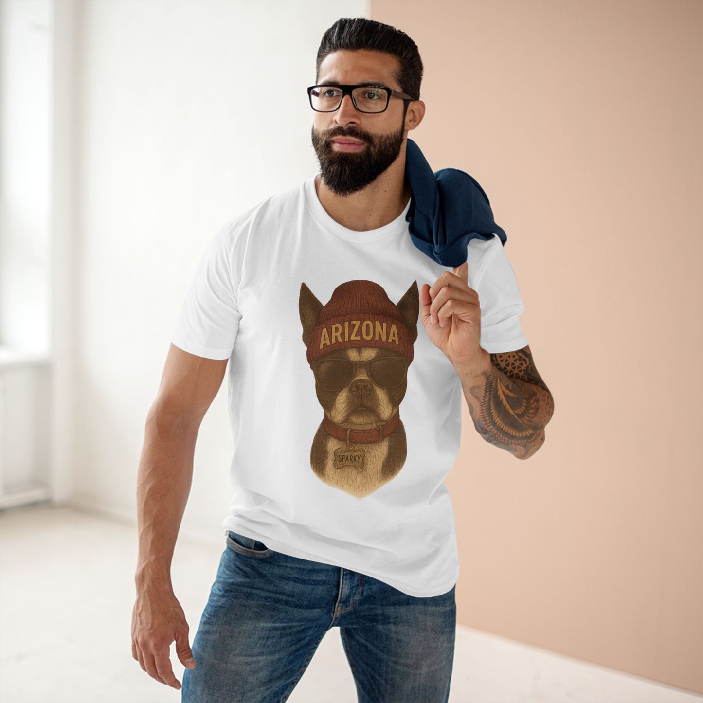 Arizona Dog Graphic Tee, Cute Pet Lover Shirt, Casual Wear, Gift for Dog Owners, Arizona Merchandise, Animal Lover Gift