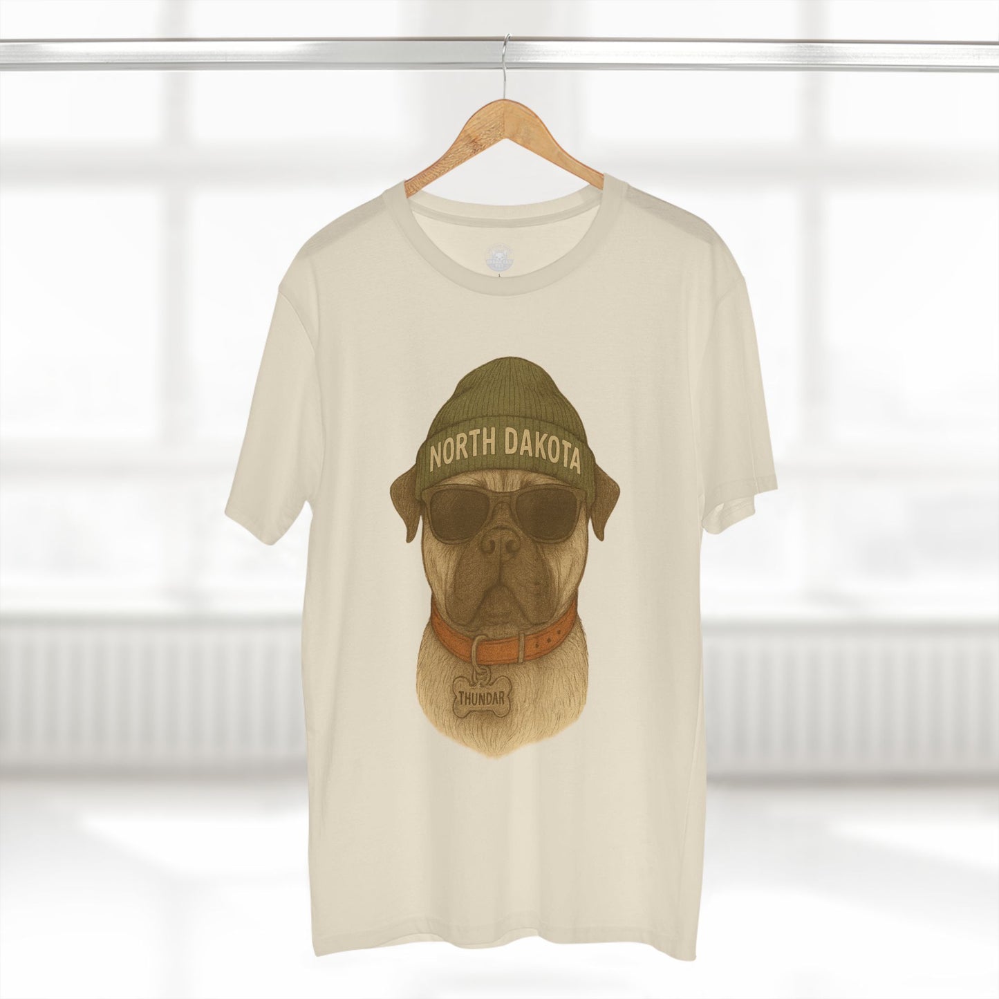 Pug Lover Tee, Dog Graphic T-Shirt, Cute Pet Apparel, Animal Lover Gift, North Dakota Humor Shirt, Casual Everyday Wear