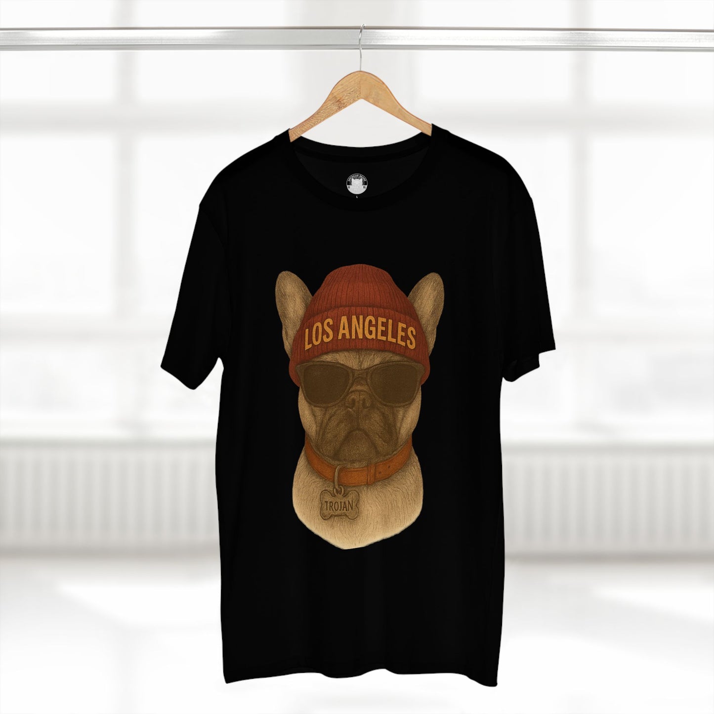 Los Angeles French Bulldog Tee, Trendy Pet Lover Shirt, Unique Gift for Dog Owners, Casual Tee for Every Occasion, Summer Fashion