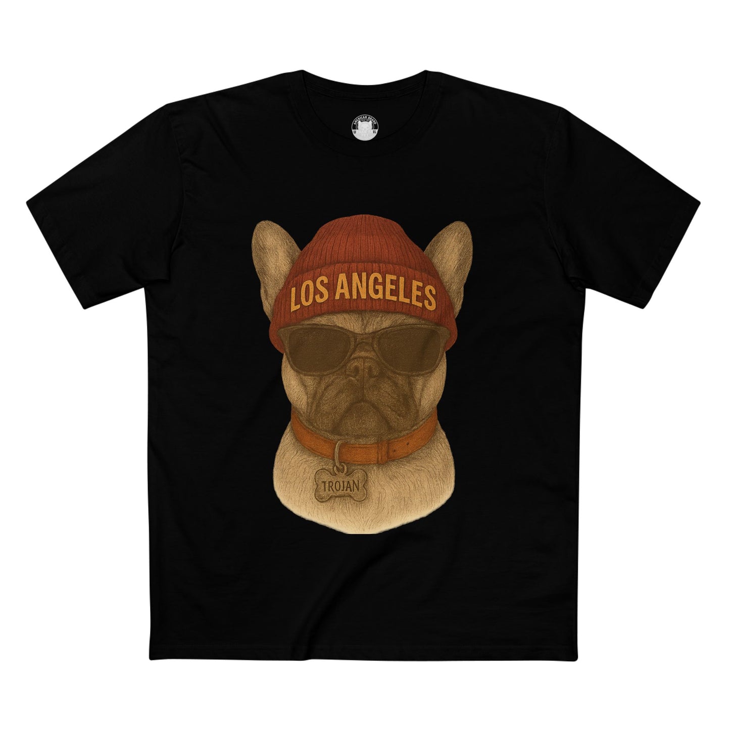Los Angeles French Bulldog Tee, Trendy Pet Lover Shirt, Unique Gift for Dog Owners, Casual Tee for Every Occasion, Summer Fashion