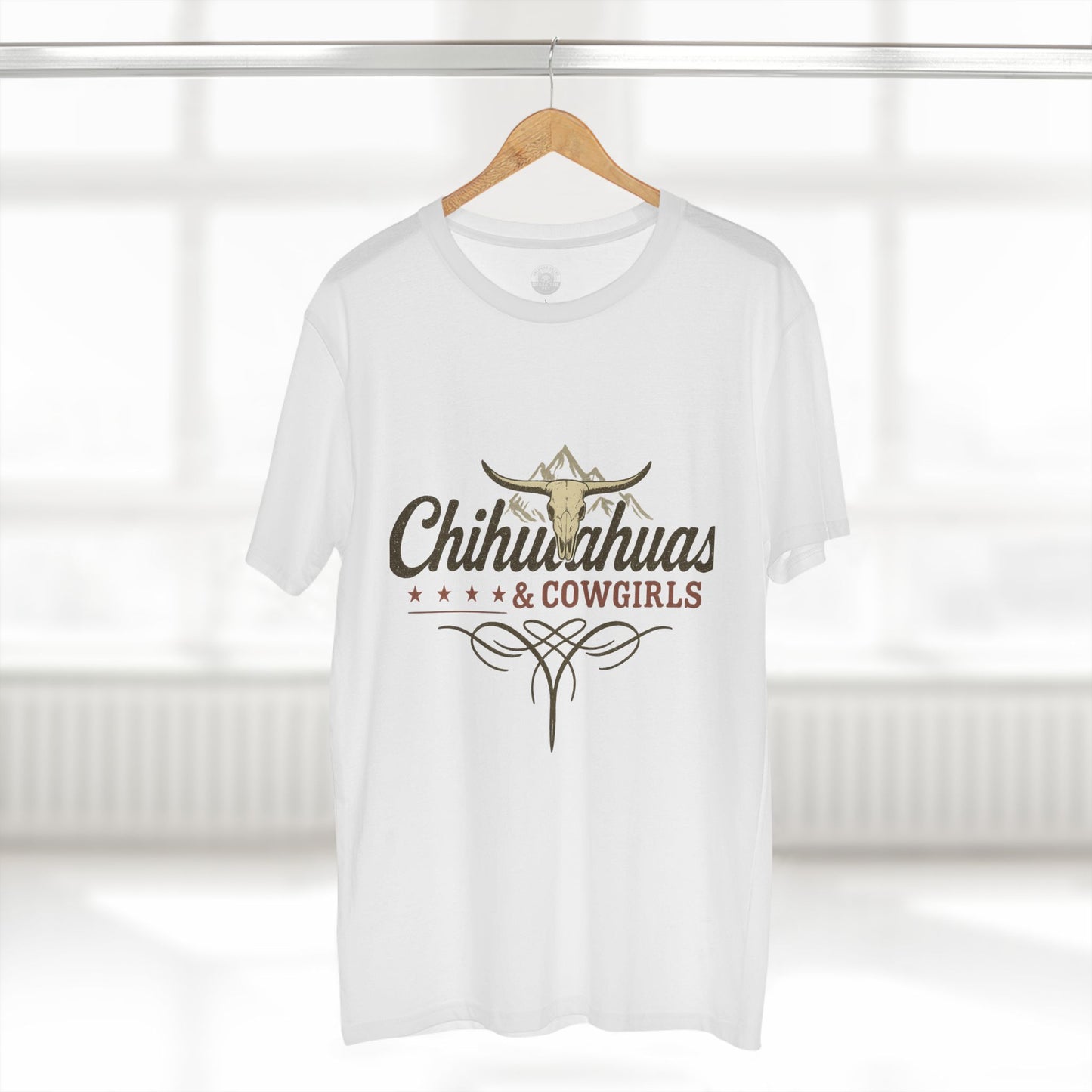 Chihuahuas & Cowgirls Tee, Casual Graphic Tee, Dog Lover Gift, Western Fashion Top, Birthday Gift, Country Style Apparel