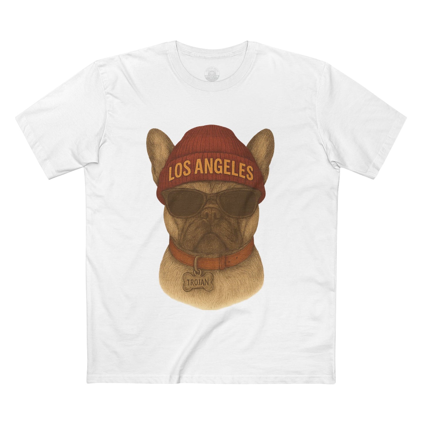 Los Angeles French Bulldog Tee, Trendy Pet Lover Shirt, Unique Gift for Dog Owners, Casual Tee for Every Occasion, Summer Fashion