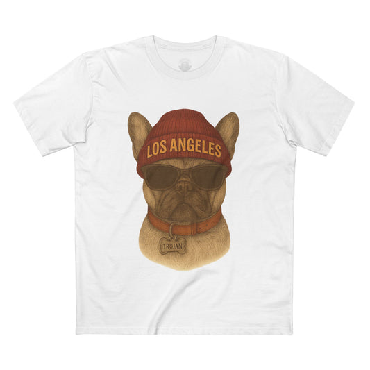 Los Angeles French Bulldog Tee, Trendy Pet Lover Shirt, Unique Gift for Dog Owners, Casual Tee for Every Occasion, Summer Fashion