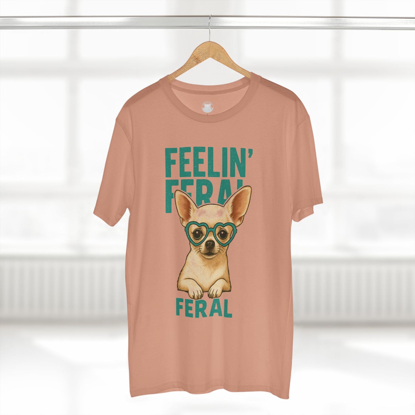 Feelin' Feral Chihuahua Adult Tee, Casual Pet Lover Shirt, Gift for Dog Owners, Fun Animal Graphic Tee, Playful Everyday Wear