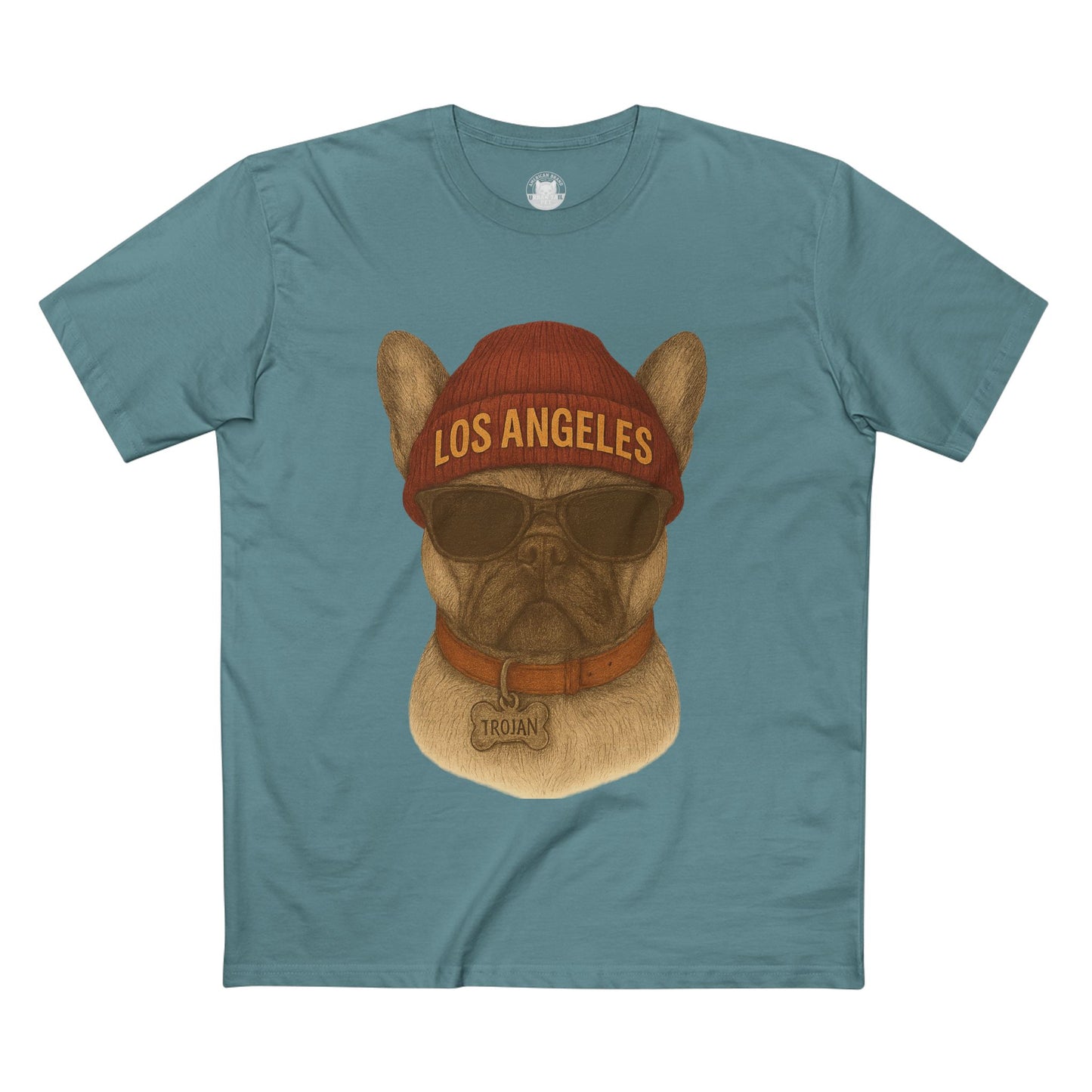 Los Angeles French Bulldog Tee, Trendy Pet Lover Shirt, Unique Gift for Dog Owners, Casual Tee for Every Occasion, Summer Fashion
