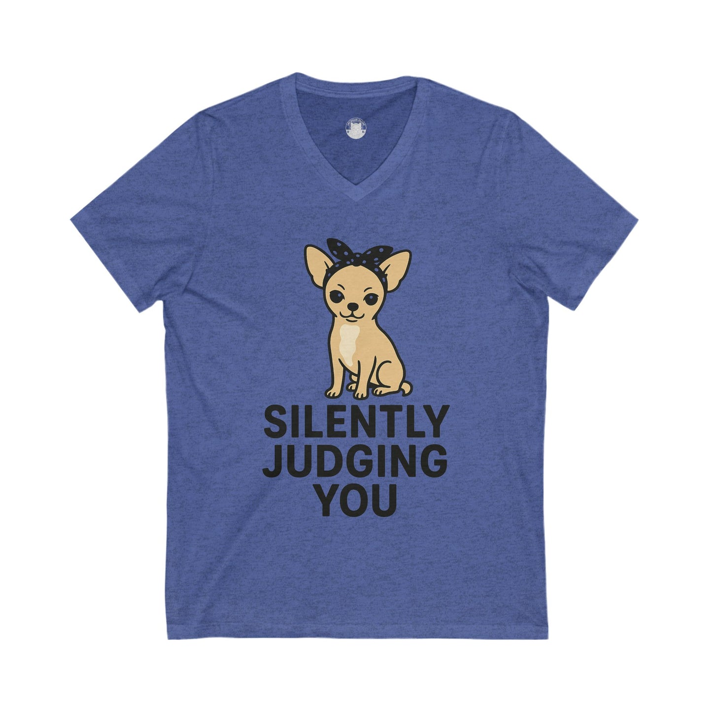 Silently Judging You chihuahua v-neck t-shirt