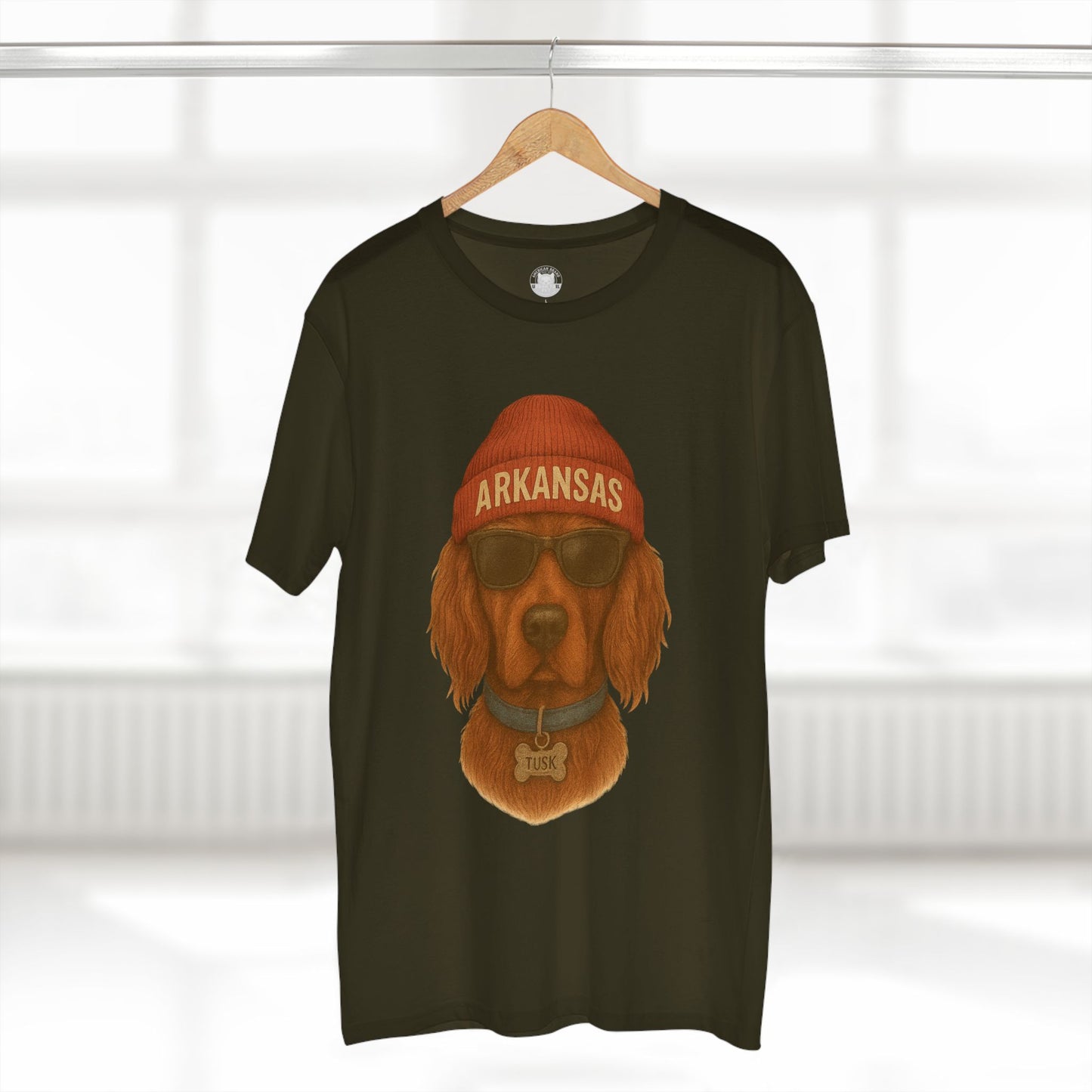 Cool Dog Graphic Tee, Arkansas Dog T-Shirt, Fun Pet Lover Gift, Casual Wear, Dog Themed Apparel, Summer Fashion