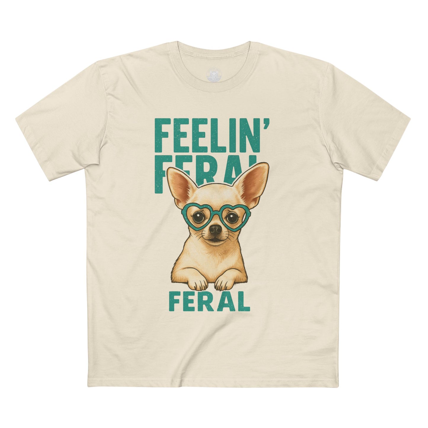 Feelin' Feral Chihuahua Adult Tee, Casual Pet Lover Shirt, Gift for Dog Owners, Fun Animal Graphic Tee, Playful Everyday Wear