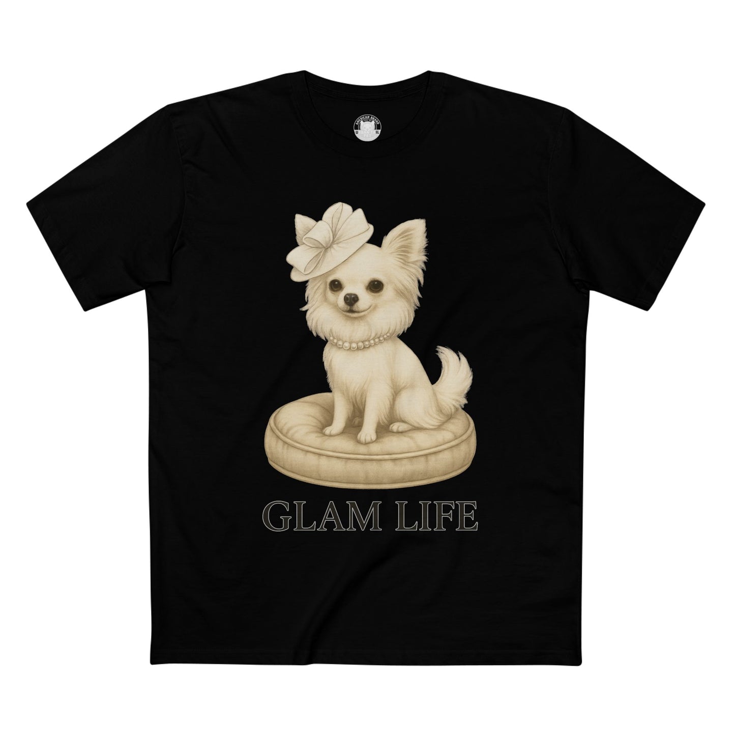 T-Shirt Chihuahua Glam Life Pearls Tee