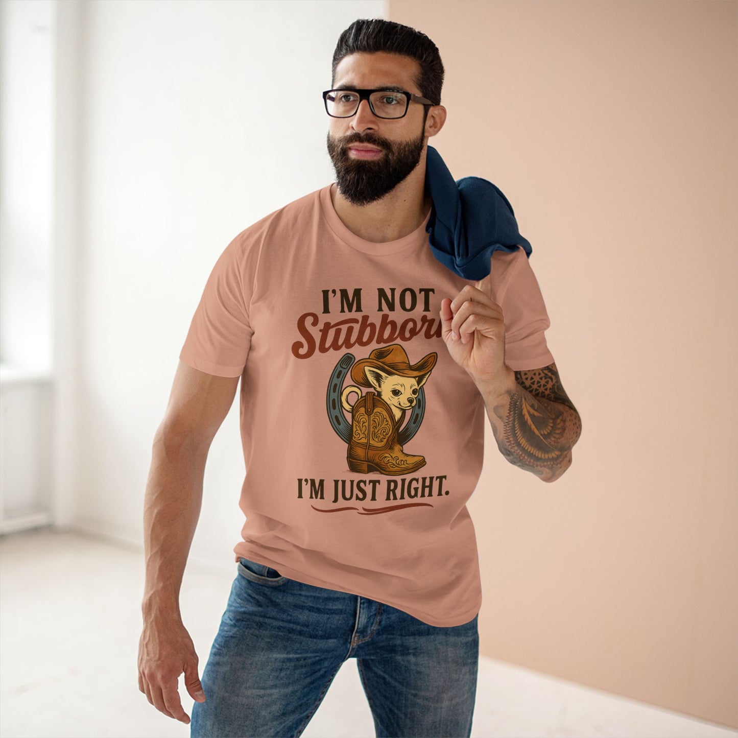 Cowboy Theme Adult Tee - I'm Not Stubborn, I'm Just Right! Funny Humor, Western Apparel, Gift for Cowpoke Lovers, Casual Wear, [...]