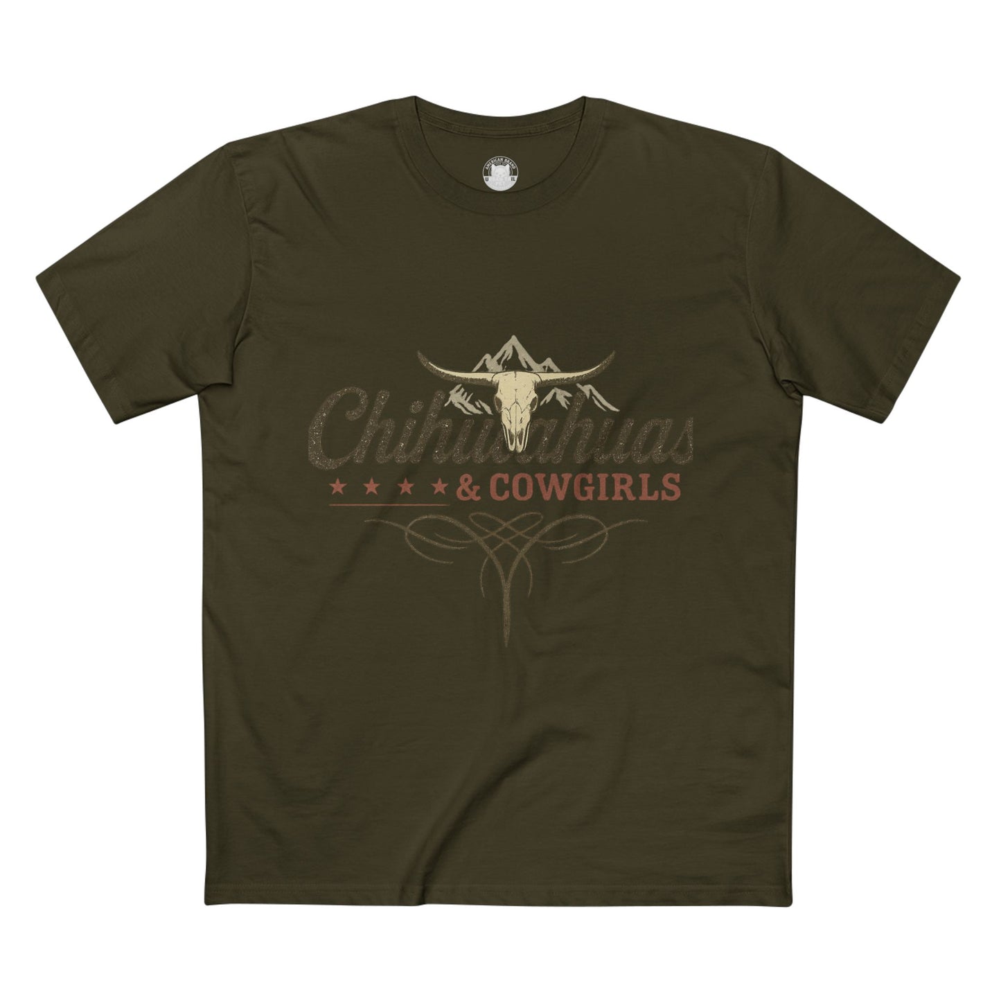 Chihuahuas & Cowgirls Tee, Casual Graphic Tee, Dog Lover Gift, Western Fashion Top, Birthday Gift, Country Style Apparel