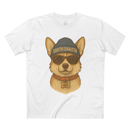 Cool Dog Graphic Tee, Corgi Lover T-Shirt, Fun Animal Humor Shirt, South Dakota Apparel, Gift for Pet Owners